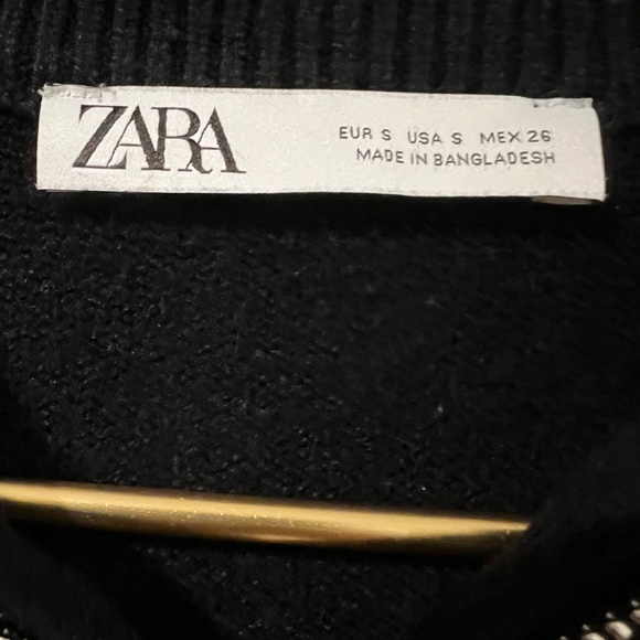 Zara blogger favorite striped collar knitted oversize sweater cardigan - Picture 6 of 6